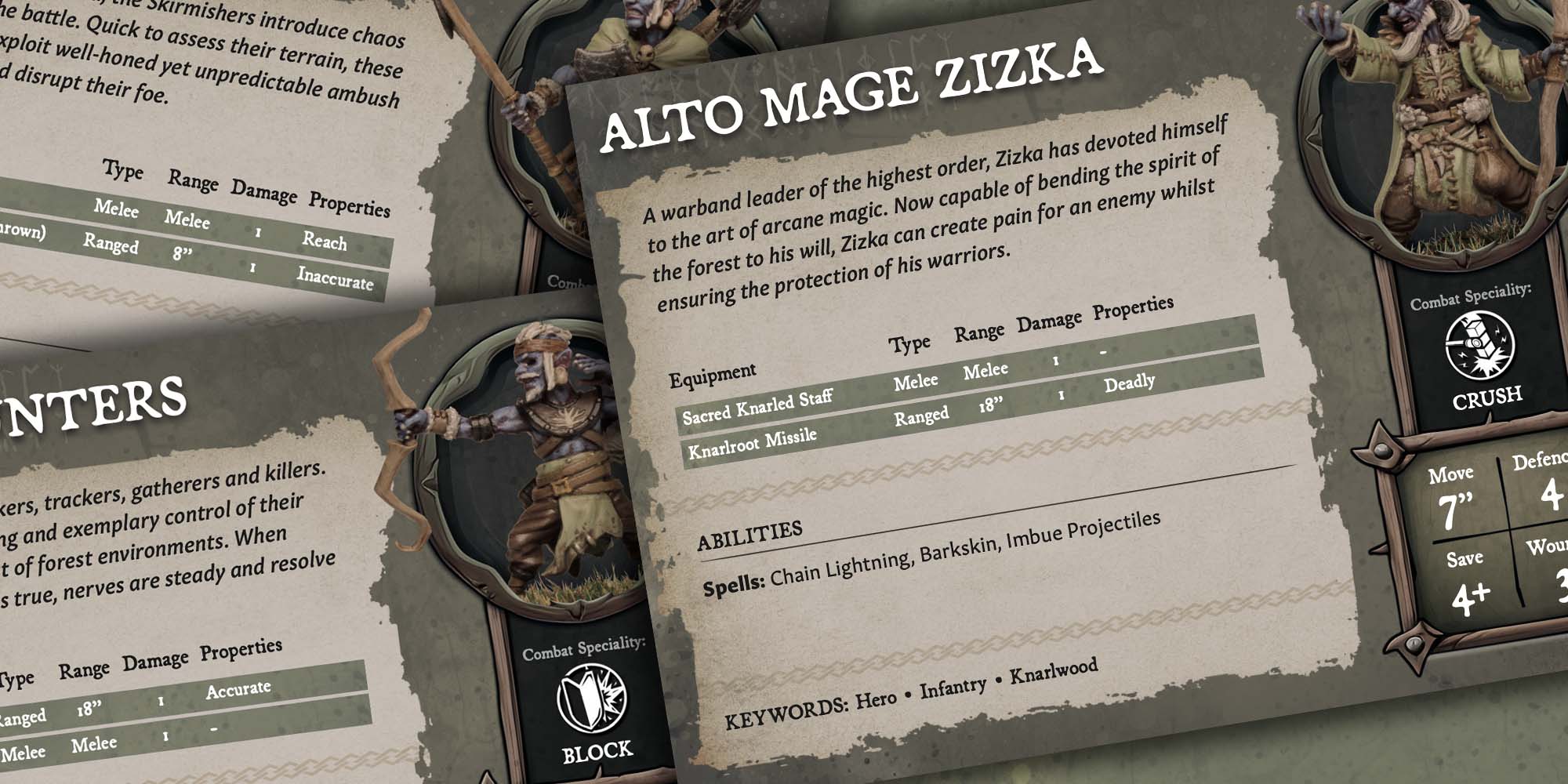 The Knomes of Knarlwood - Unit cards